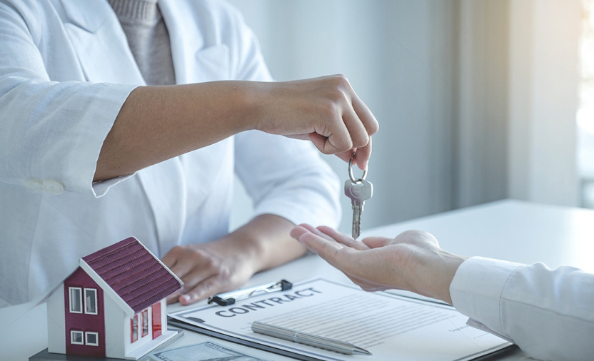 handing over keys after property purchase
